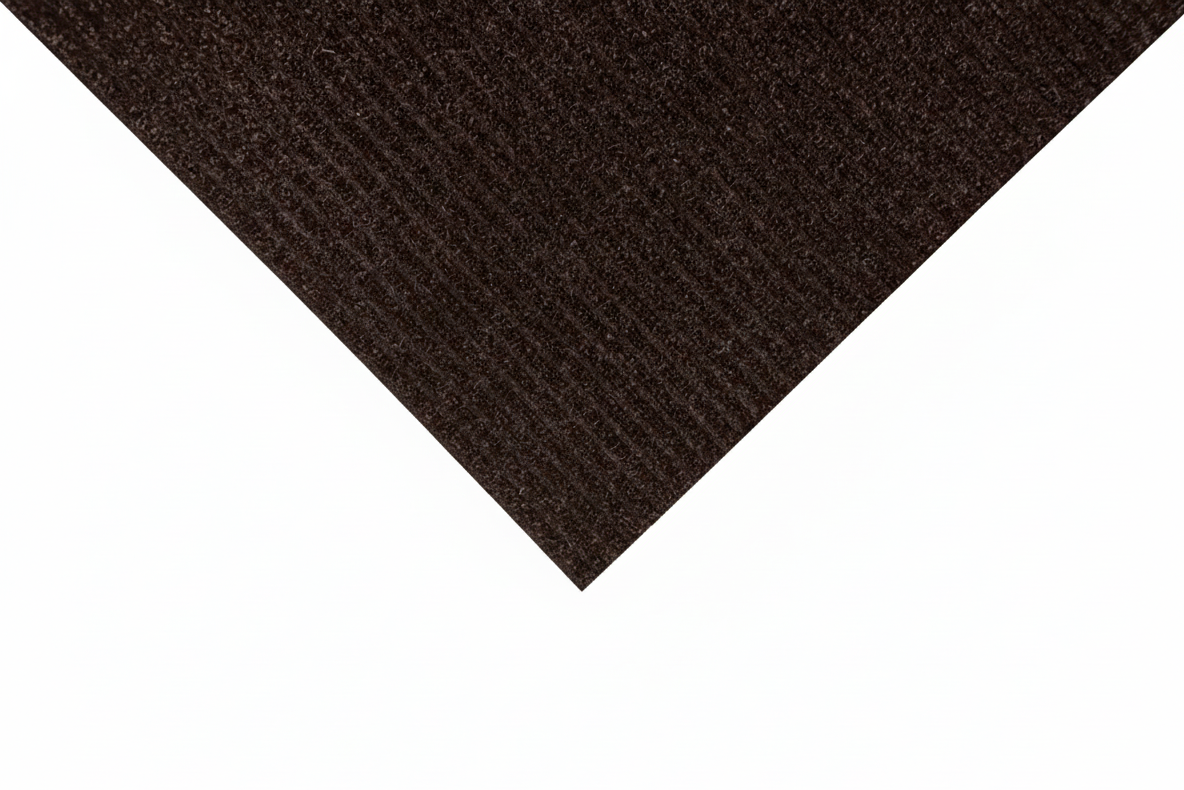 Ribmat bruin detail